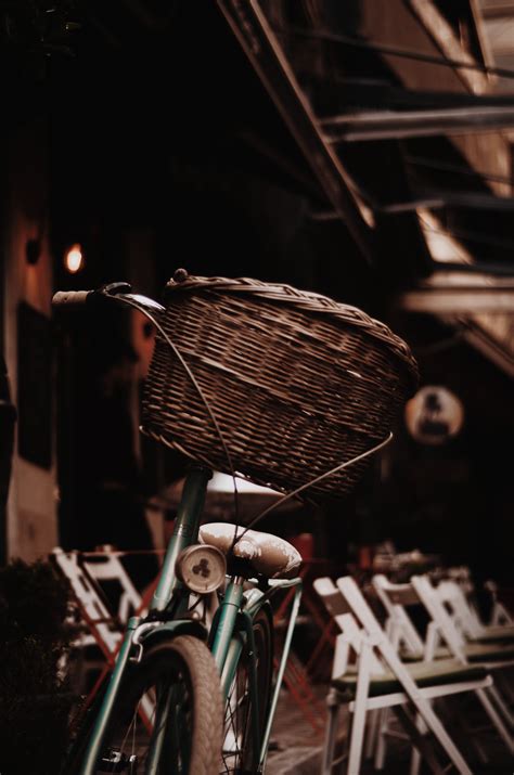 Teal Bike With Basket